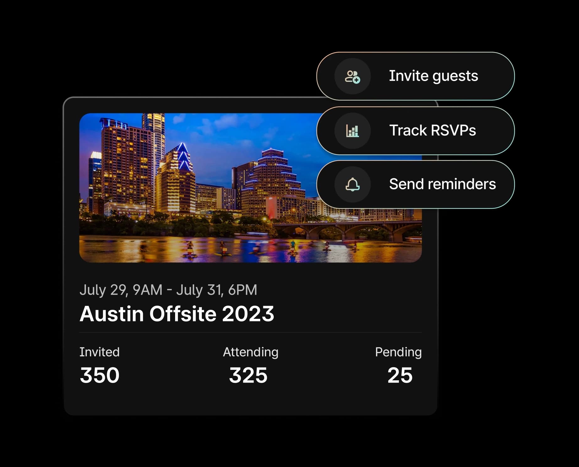 Group events management